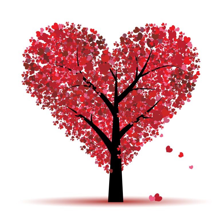 valentine tree clip art - photo #17