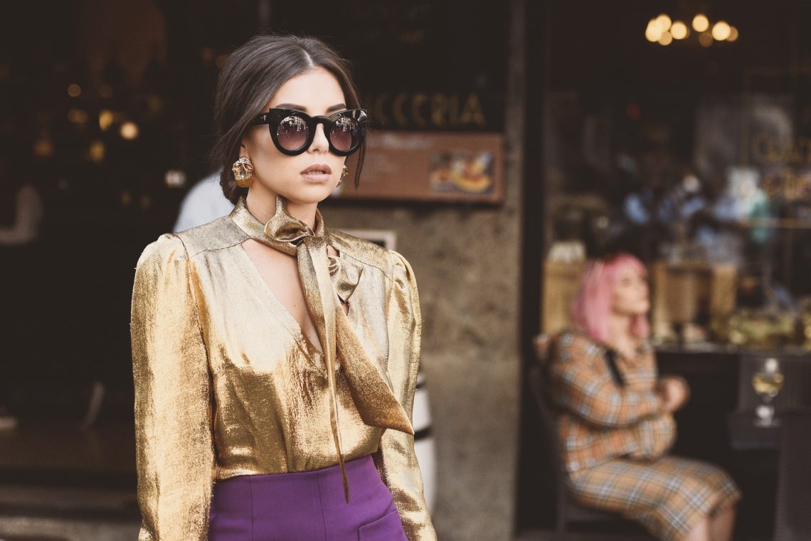 Street style outfits before Dolce Gabbana Fashion Show, Milan Fashion Week, Milan, Italy – 23 Sep 2018