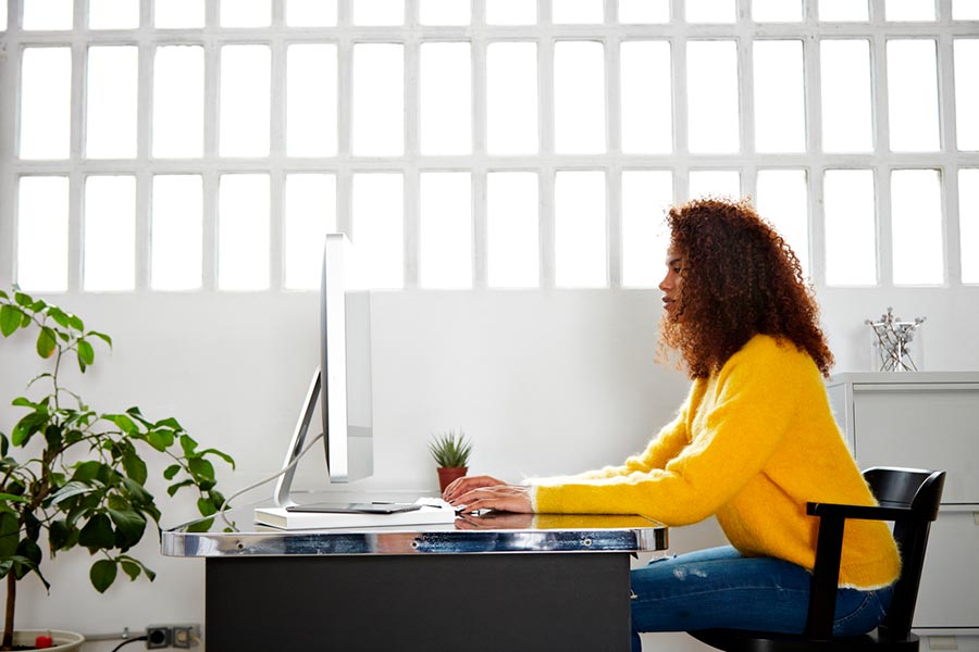 modern workplace stock photography
