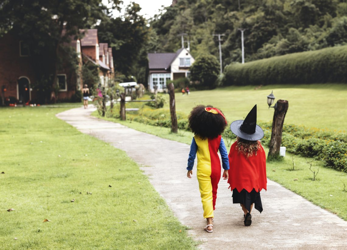 Фото детей в хэллоуинских костюмах