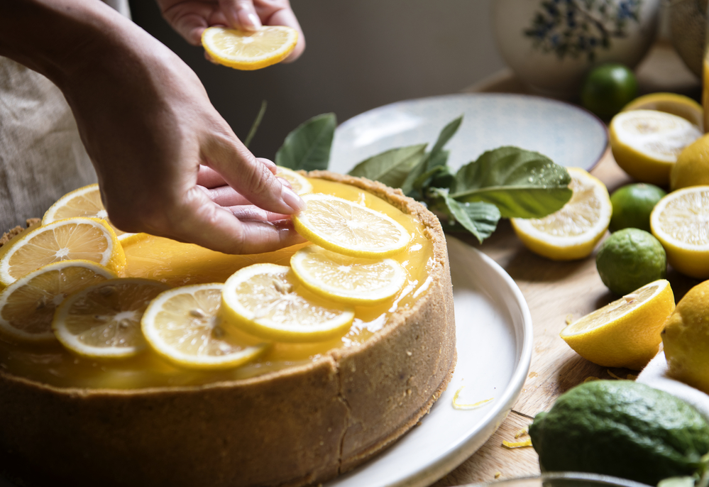 Фото лимонний торт