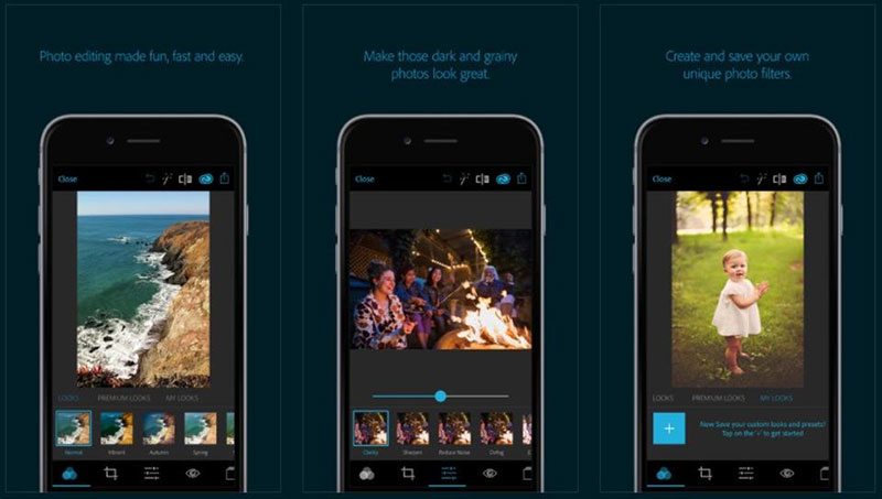 how to use adobe photoshop express editing apps for iphone and android