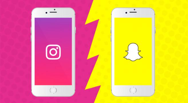 social media trends instagram vs snapchat