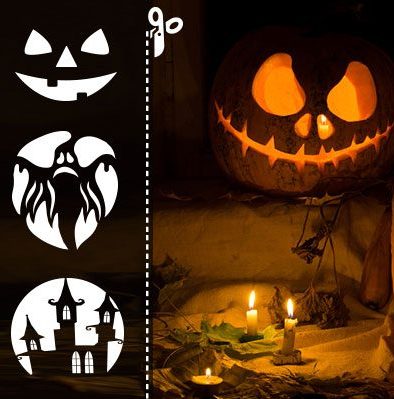 free pumpkin carving templates from Depositphotos