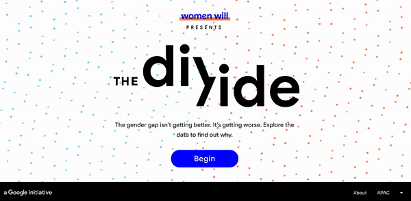 Google initiative Womenwill The Divide website