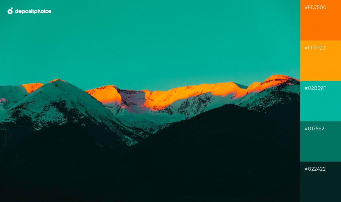 Neon color palette #19 - Colorful Peaks