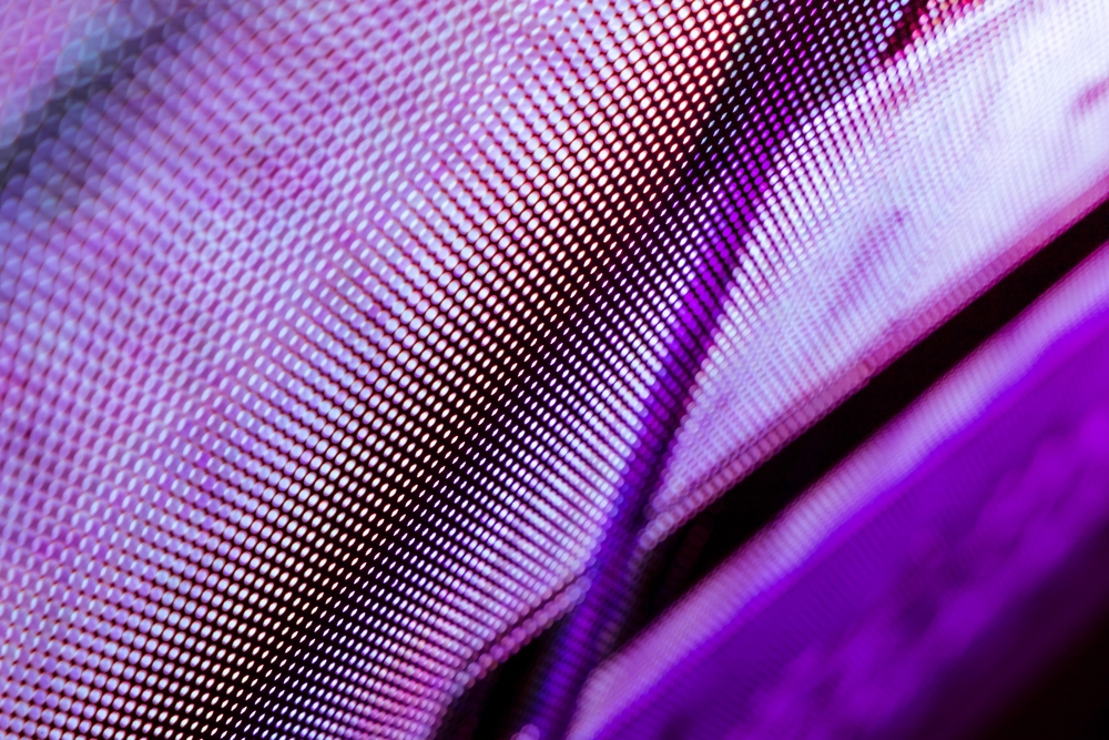 blurred screen. LED soft focus background