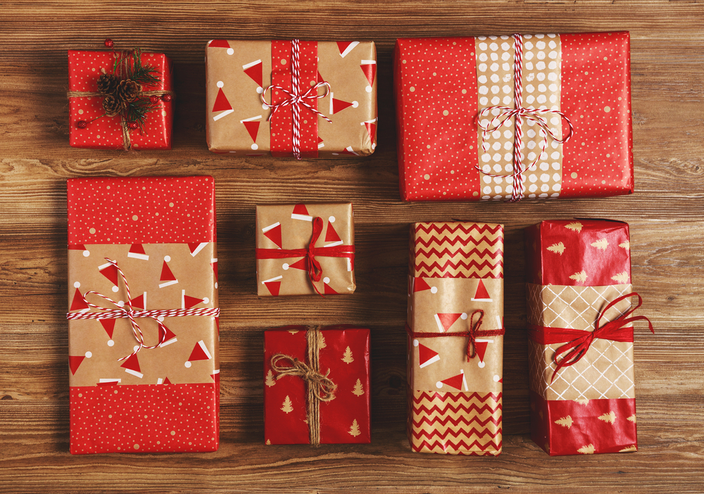 red Christmas gifts