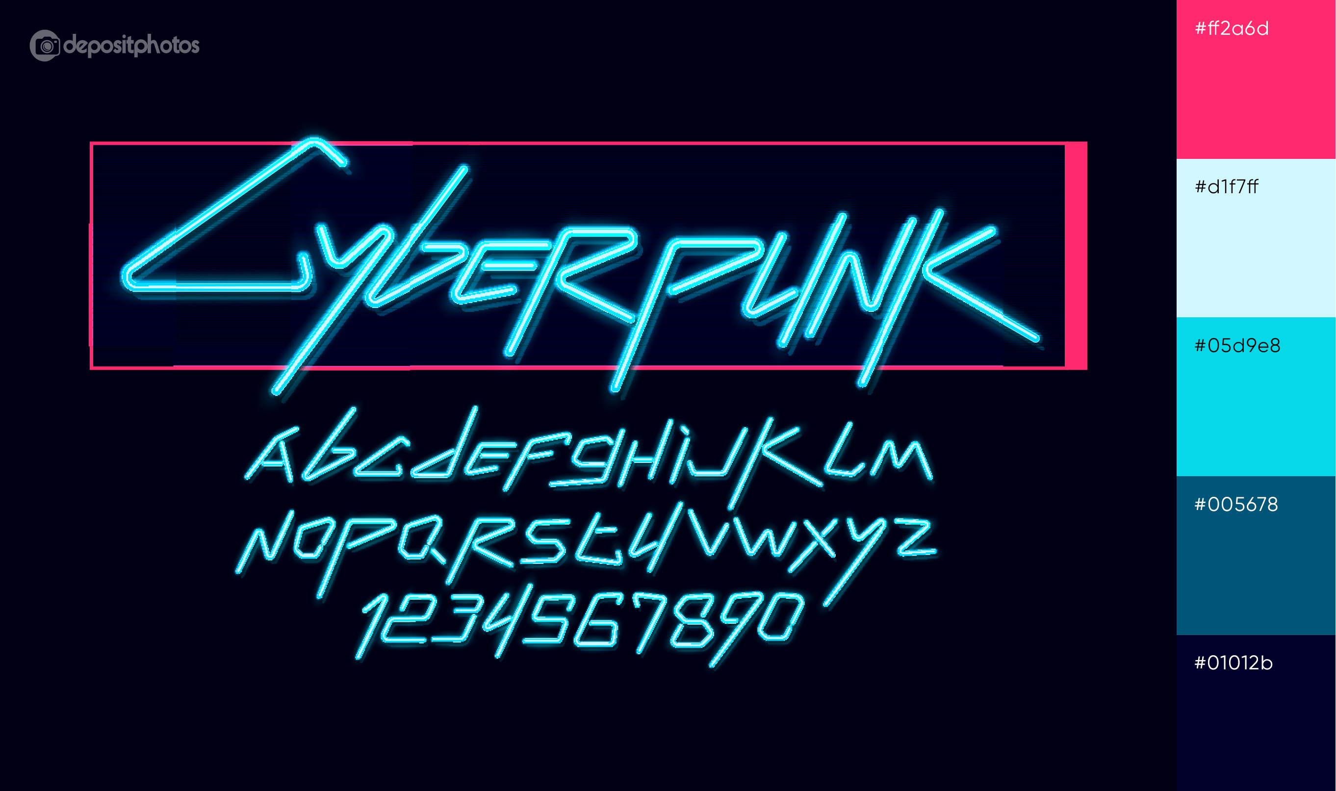 font in cyberpunk aesthetic