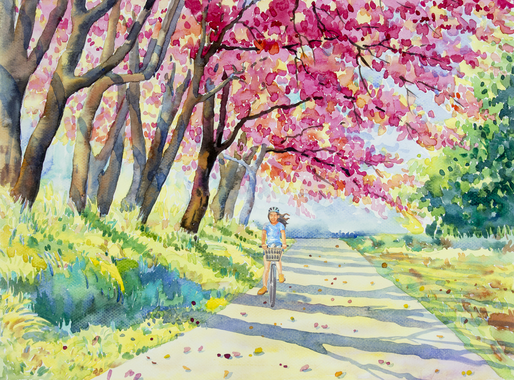 watercolor stock painting