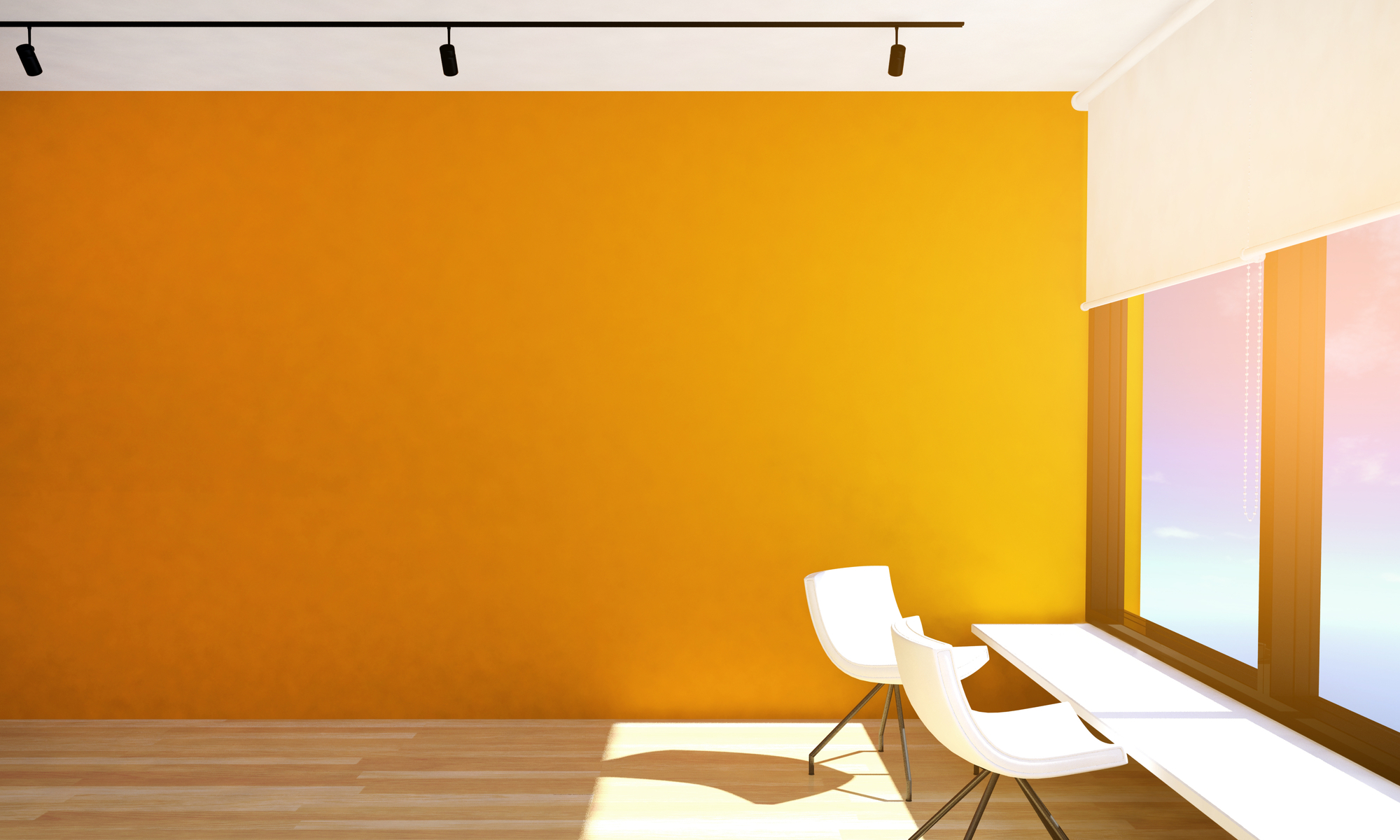 free zoom background with minimalist office interior