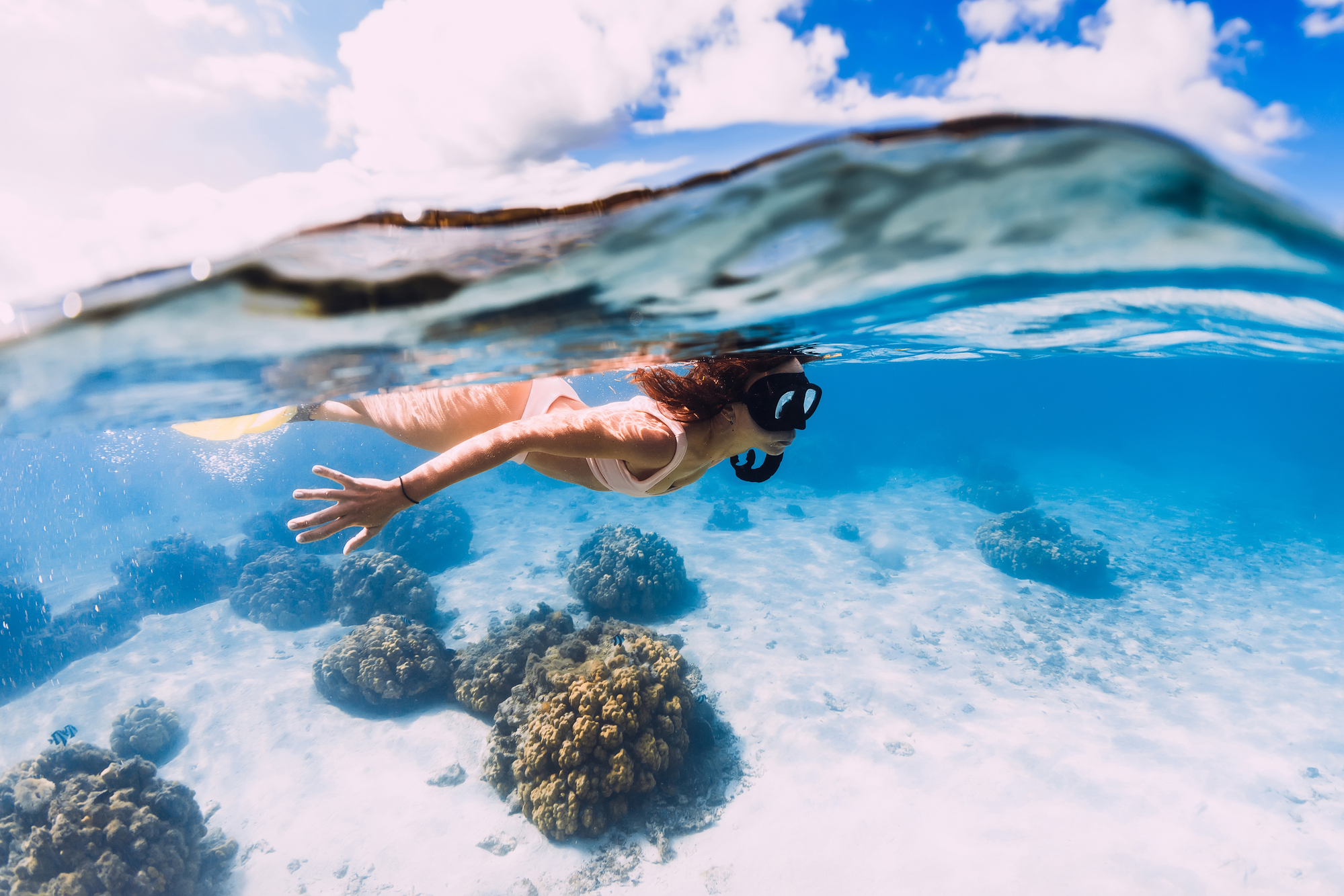 summer photo of woman freediver