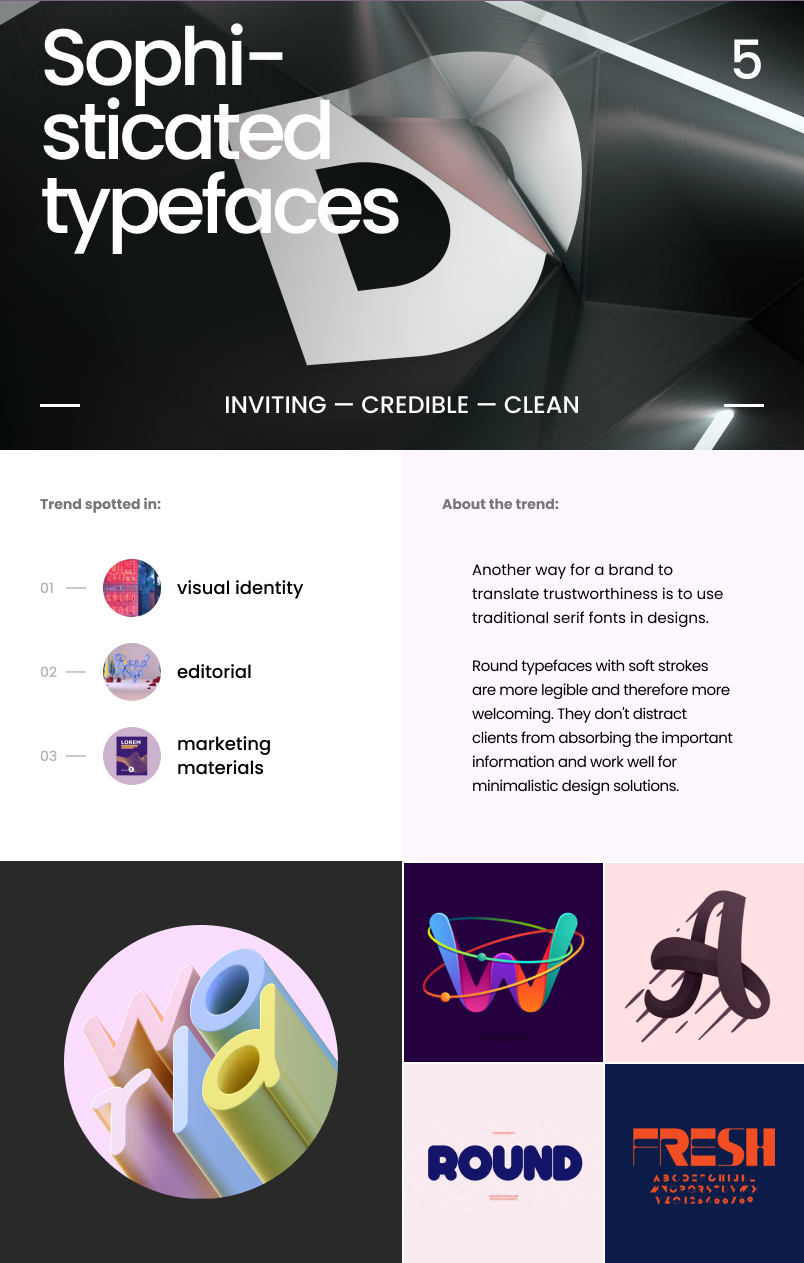 Graphic Design Trends 2021_sophisticated typefaces