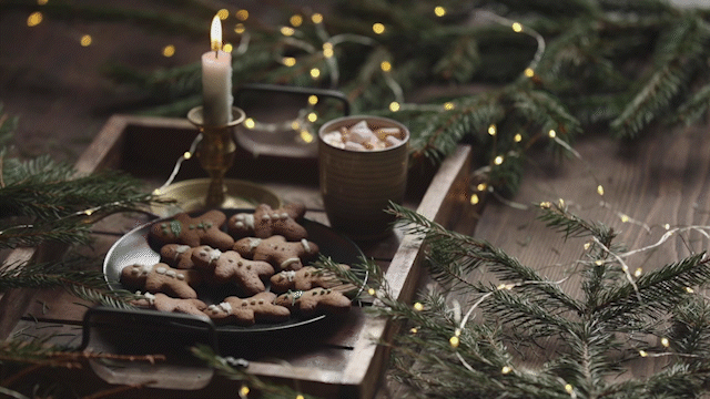 Biscoitos de gengibre de Natal