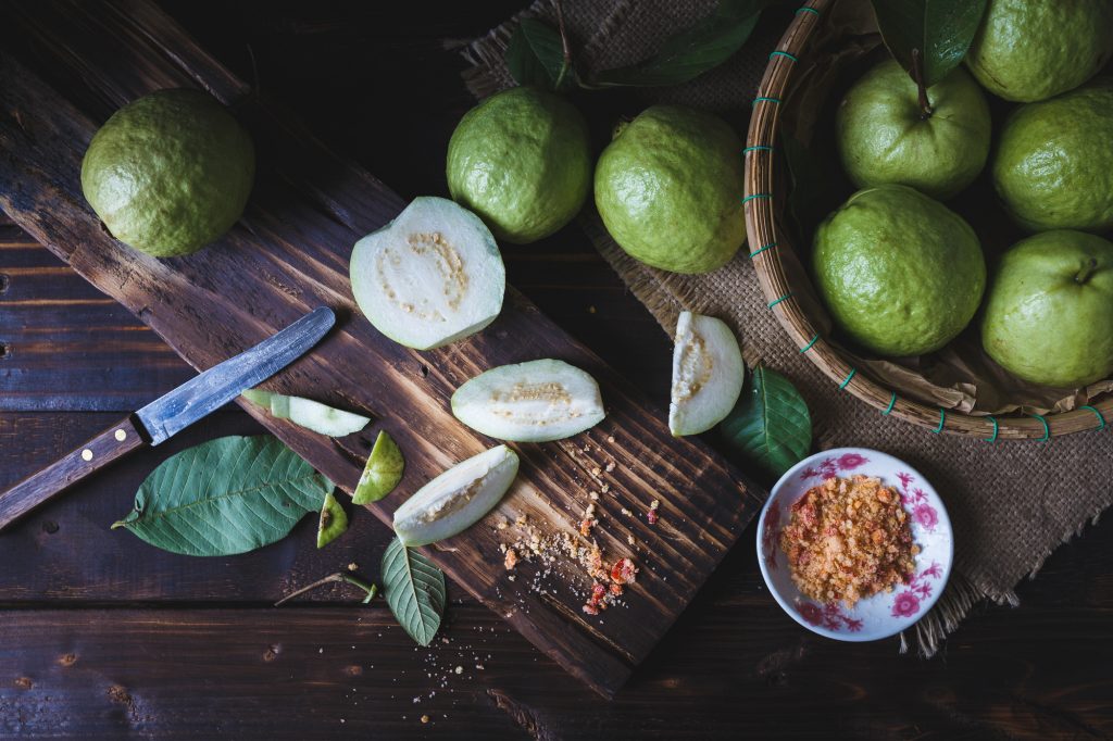 fine art photograph of fresh guavas