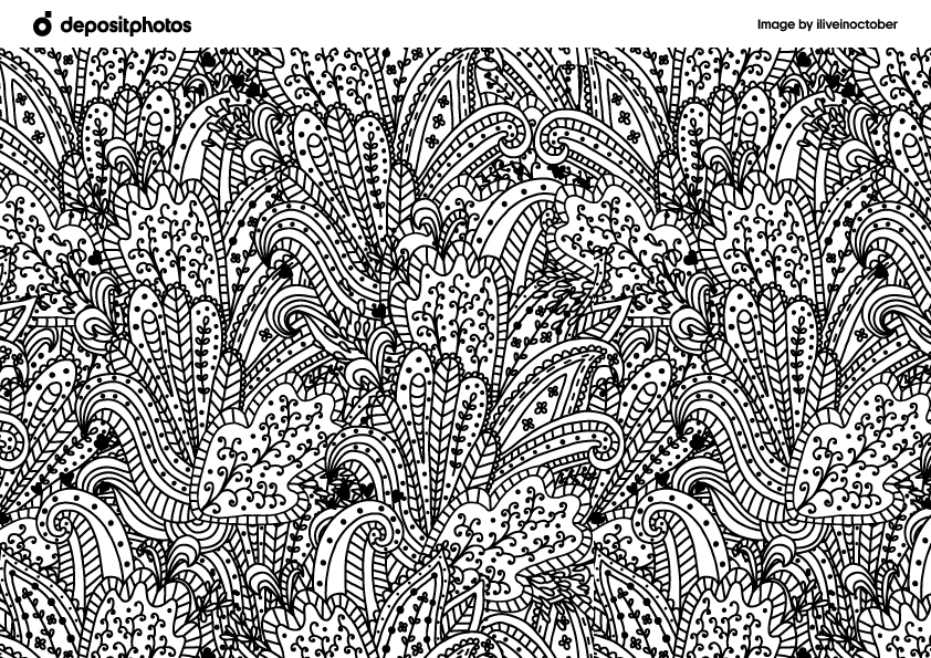 repetitive pattern Summer Coloring Pages