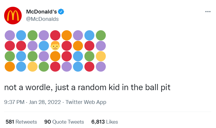 McDonald's funny tweet