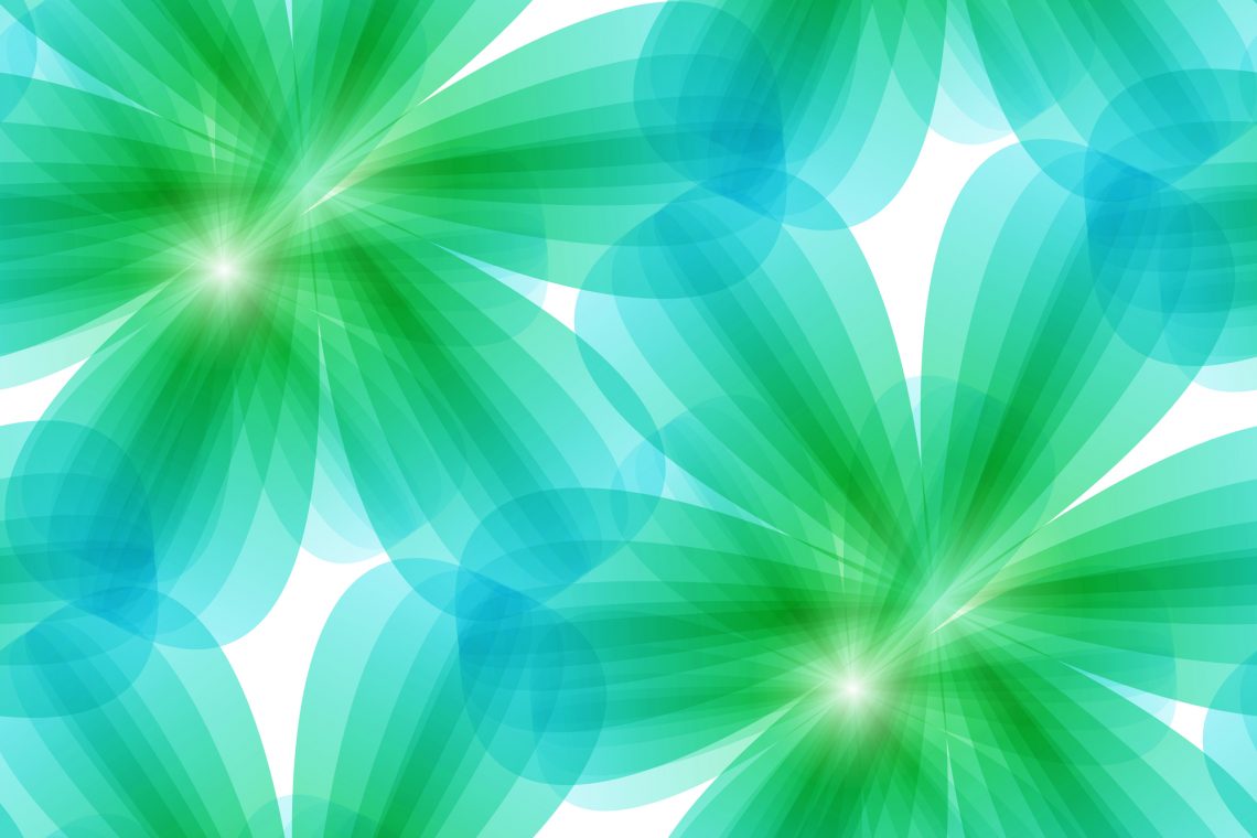 green floral seamless background