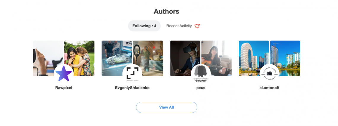 Save Time Searching for Content! Follow Your Favorite Authors on Depositphotos