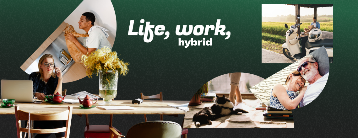 Life, work, hybrid graphic design trend
