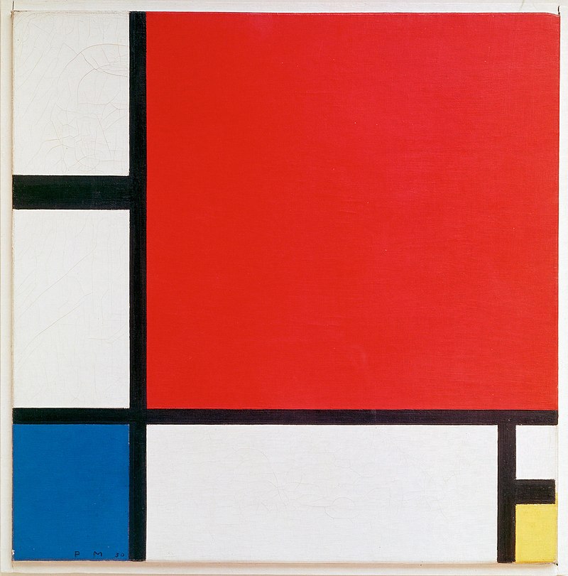 Piet Mondrian Composition II in Red, Blue, and Yellow