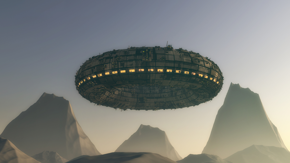UFO futuristic illustration