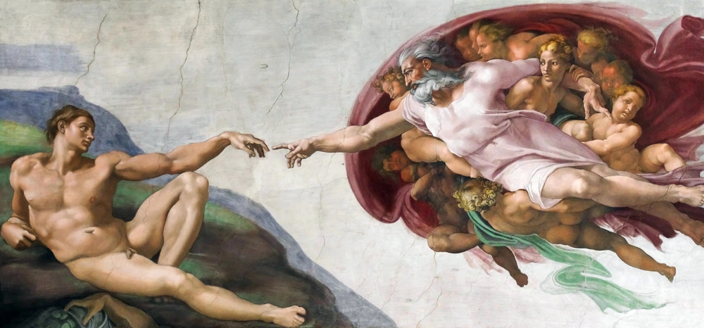 Photo Michelangelo's frescoes in Sistine Chapel 