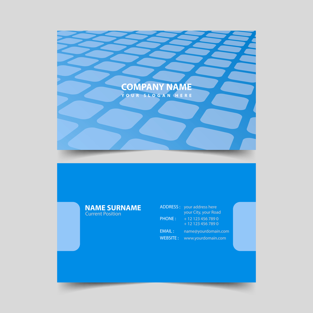 Business card design template.