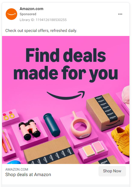 Amazon display ad