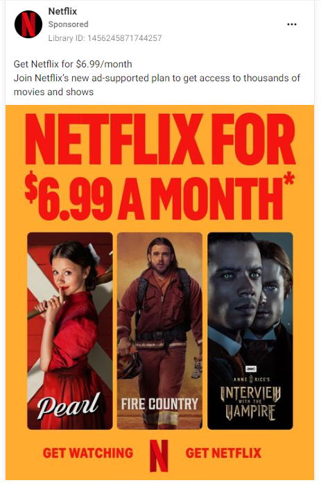 Netflix display ad