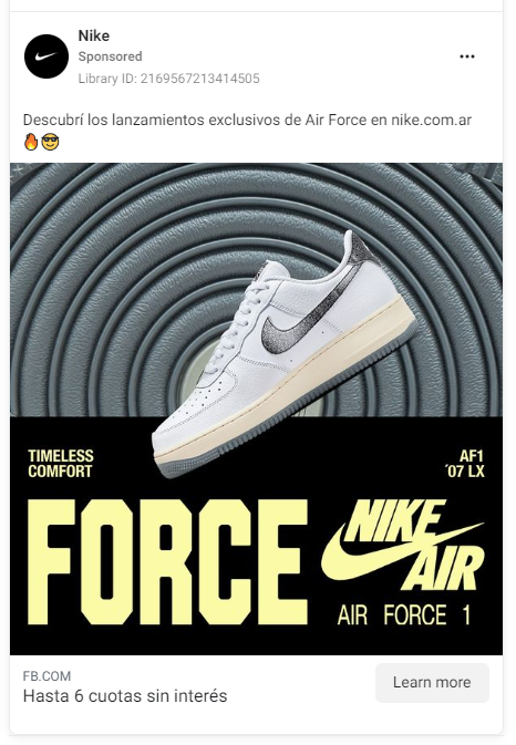 Nike display ad